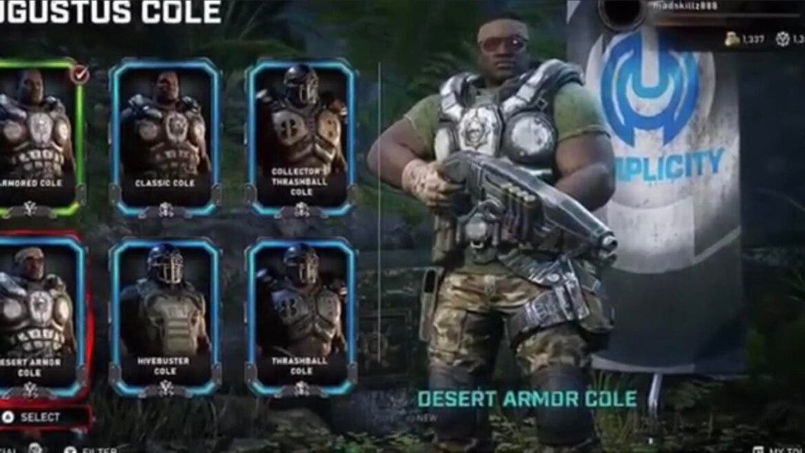 Descubren gran cantidad de skins que llegarán a Gears 5 mediante una filtración 111