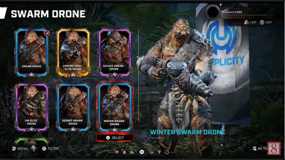 Descubren gran cantidad de skins que llegarán a Gears 5 mediante una filtración 121