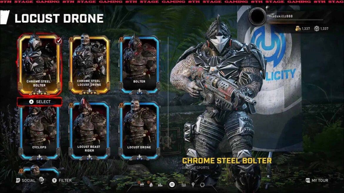 Descubren gran cantidad de skins que llegarán a Gears 5 mediante una filtración 124