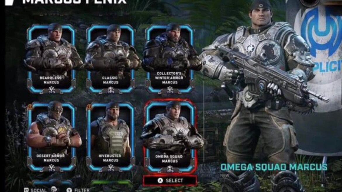 Descubren gran cantidad de skins que llegarán a Gears 5 mediante una filtración 135