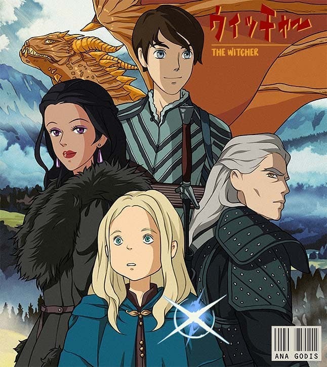 Una artista imagina cómo sería The Witcher si lo hubiera creado Studio Ghibli 140 Una artista imagina cómo sería The Witcher si lo hubiera creado Studio Ghibli 105