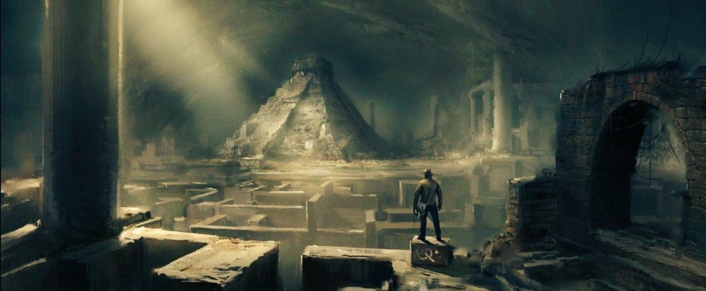 artes conceptuales del nuevo juego de Indiana Jones
