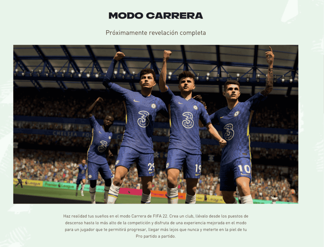 Crear nuestro propio equipo en FIFA 22