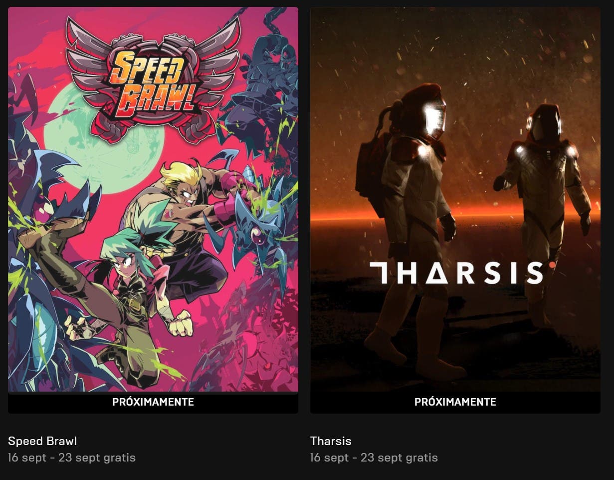 anunciados dos nuevos juegos gratuitos de la Epic Games Store