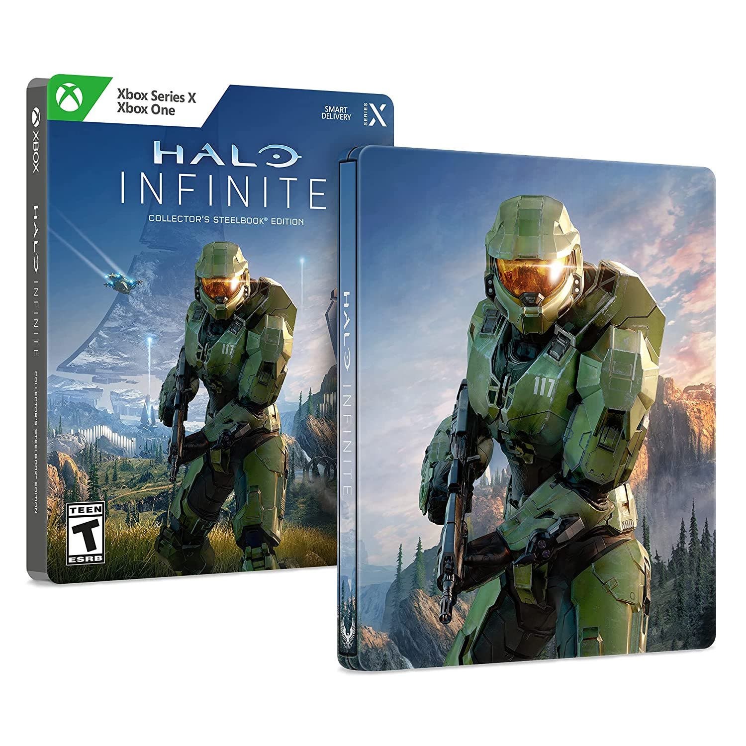 caja metálica de Halo Infinite para Xbox