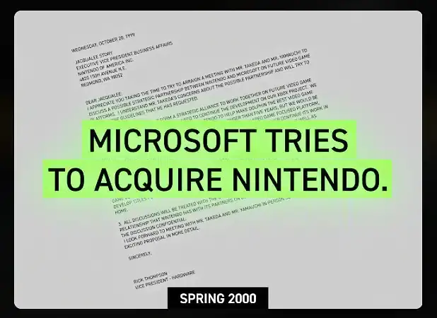 Carta Xbox Nintendo