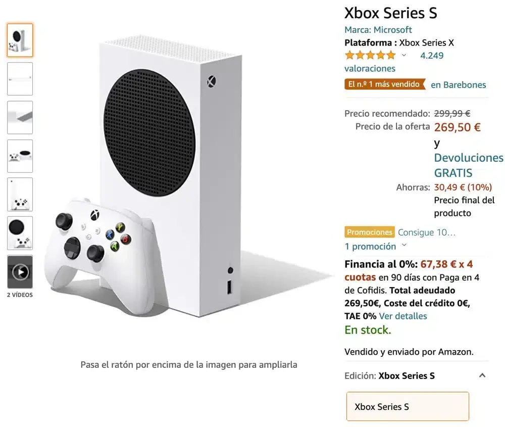 Es el ofertón del viernes, y un regalo ideal: todos los packs para conseguir la Xbox Series S desde 269 euros 102