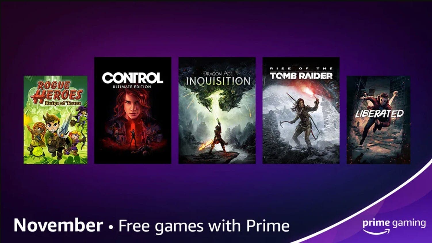 three free games with Prime Gaming