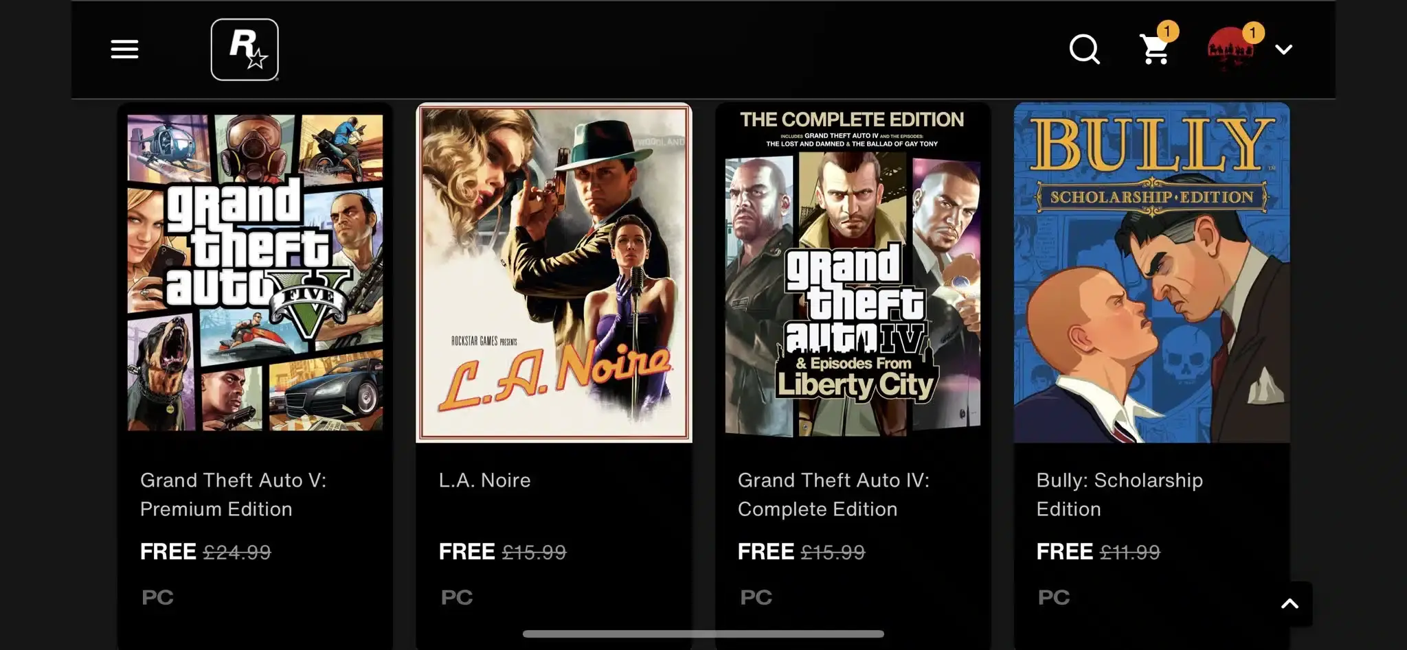 juego gratis de Rockstar Games