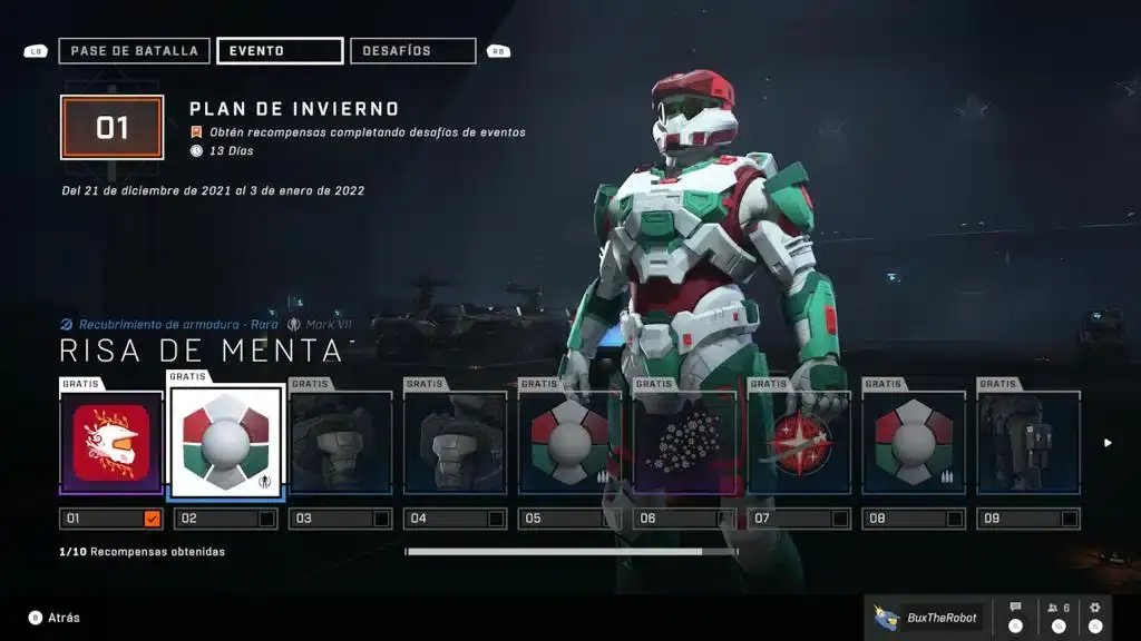 Evento navideño de Halo Infinite