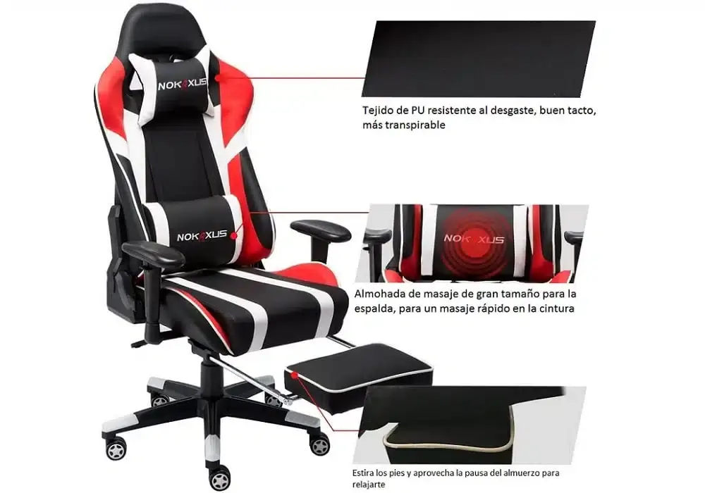 Con este regalo es imposible fallar: una silla gaming con función de masaje por solo 190 euros en Amazon 103