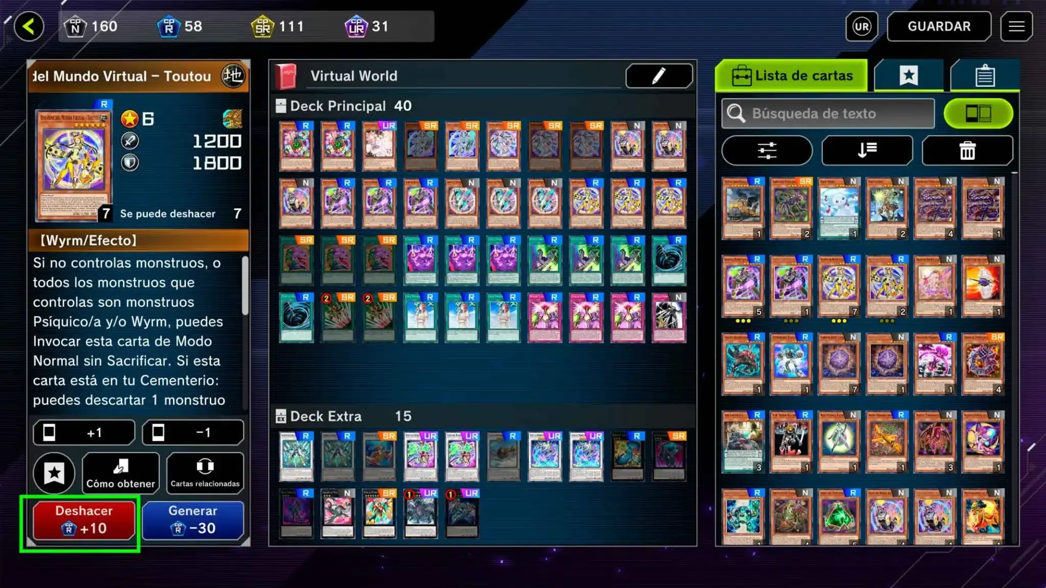 Deck Barato en Yu-Gi-Oh Master Duel