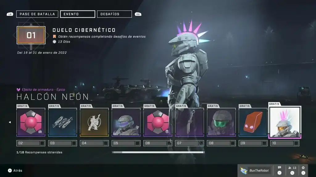 Evento Cyber Showdown de Halo Infinite