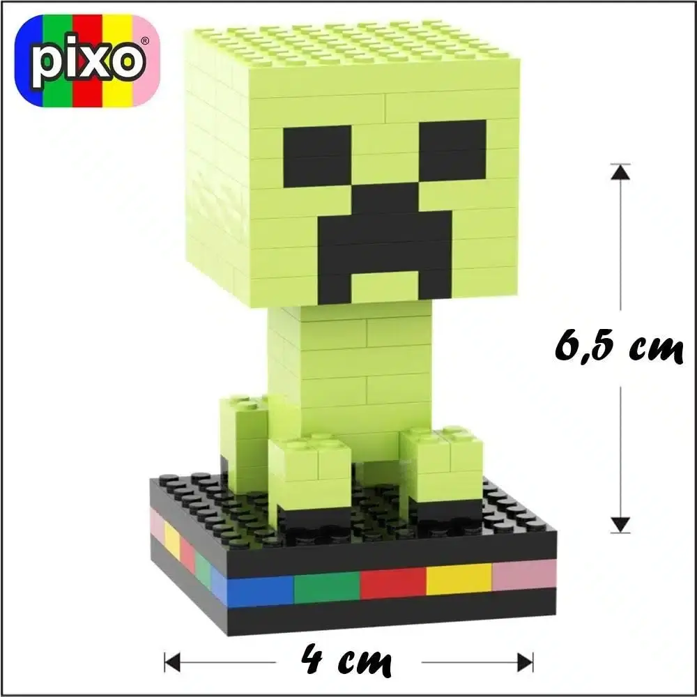 Este puzzle Pixo de estilo LEGO te permite construir un Creeper que quedará genial en tu escritorio 103