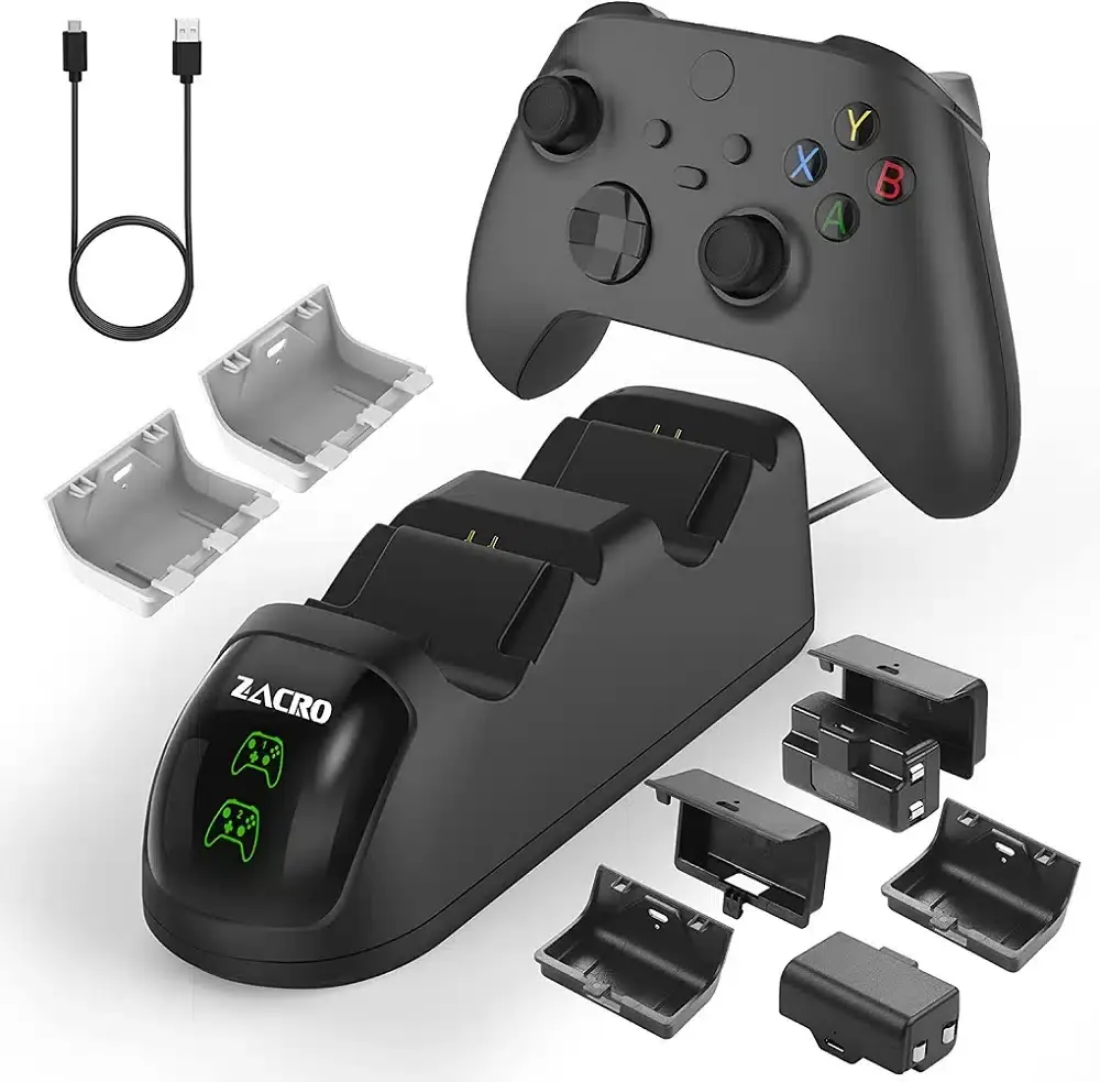 Dos baterías para el mando, base de carga y compatibilidad para todas las generaciones de Xbox por solo 19 euros en Amazon 107