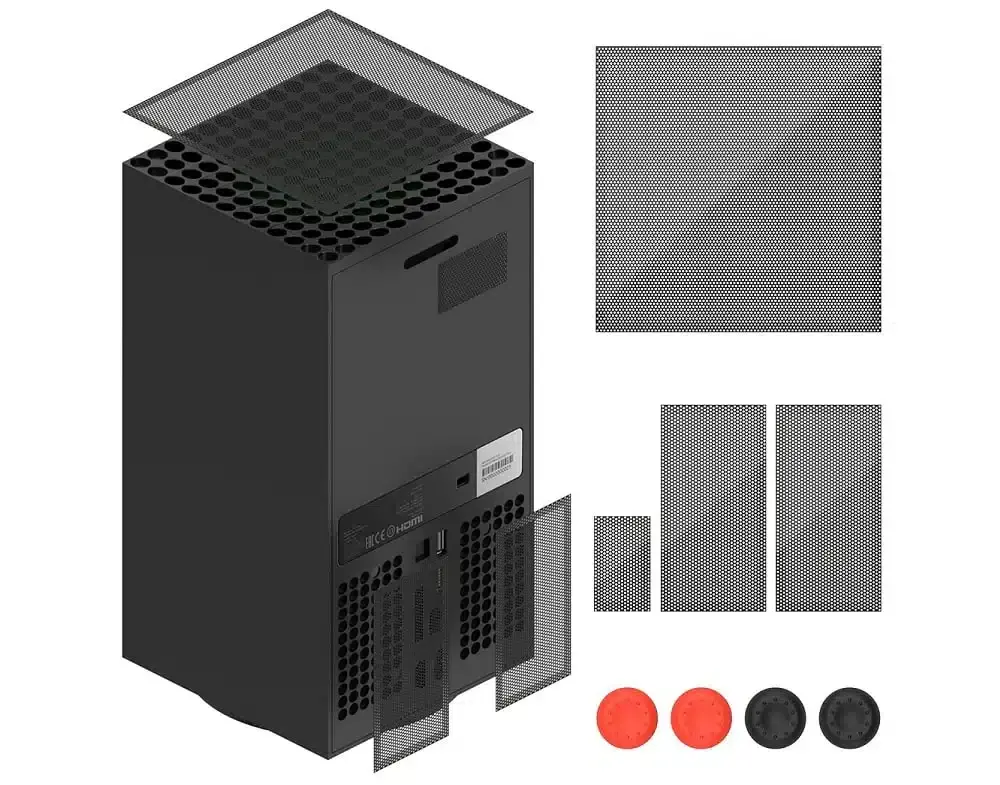 Protege los ventiladores de tu Xbox Series X del polvo con estos filtros discretos que pasan desapercibidos 109