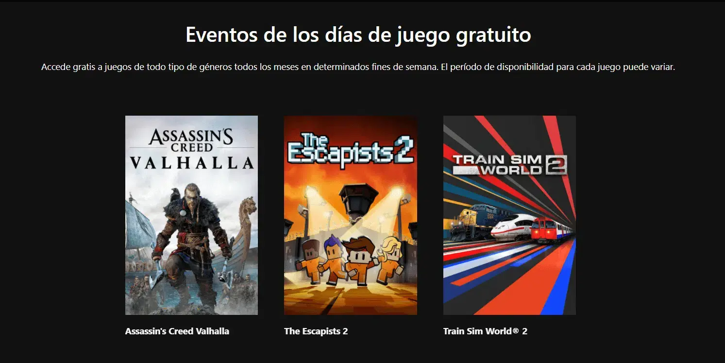 juegos gratis para Xbox por los Free Play Days