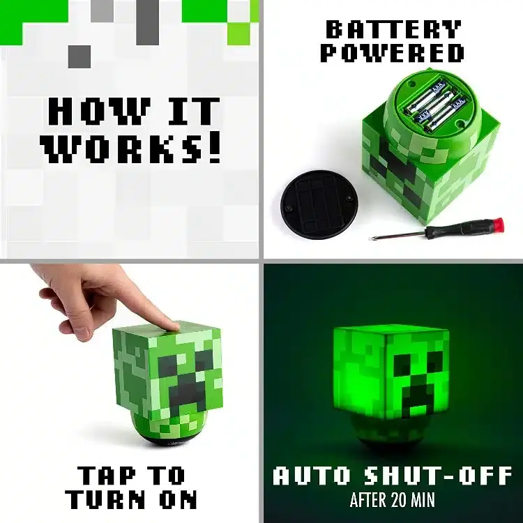 lámpara decorativa de Minecraft