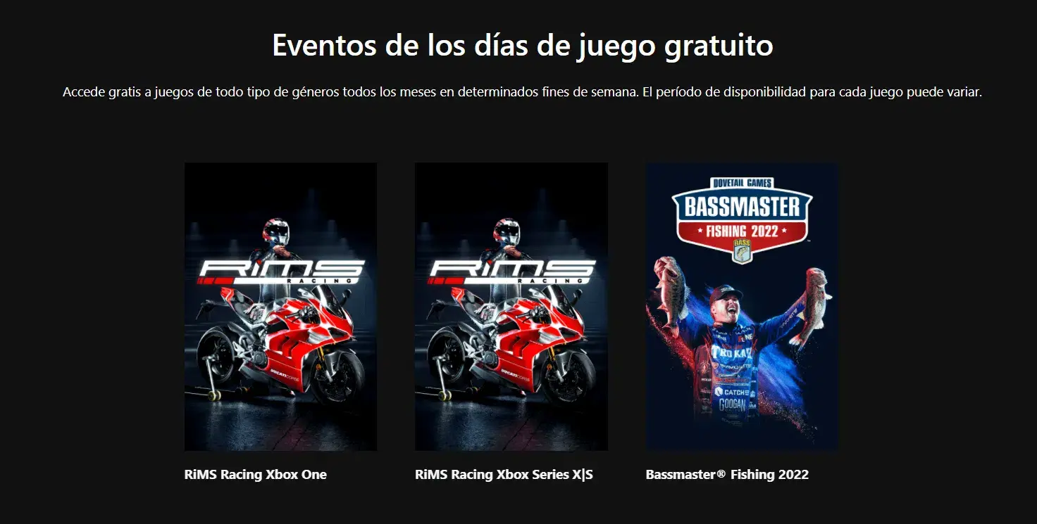 juegos gratis para Xbox por los Free Play Days
