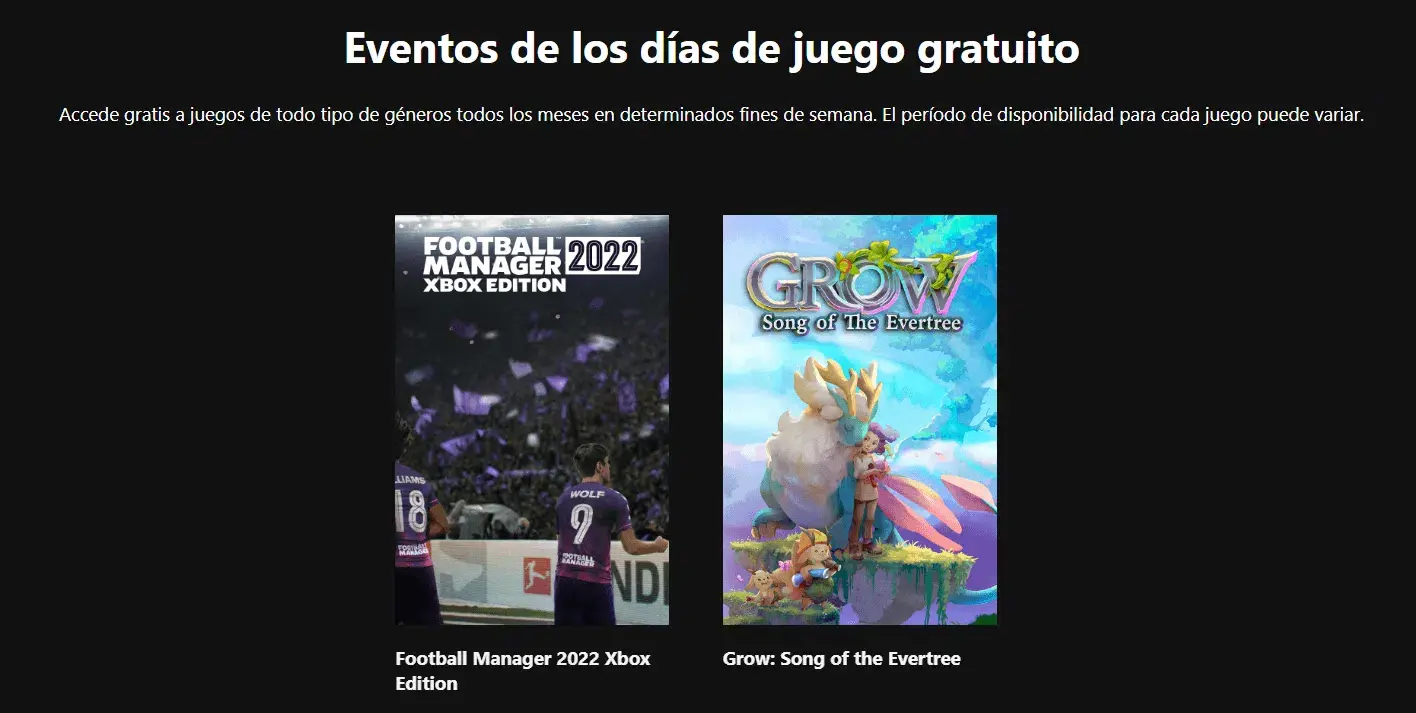juegos gratis para Xbox por los Free Play Days