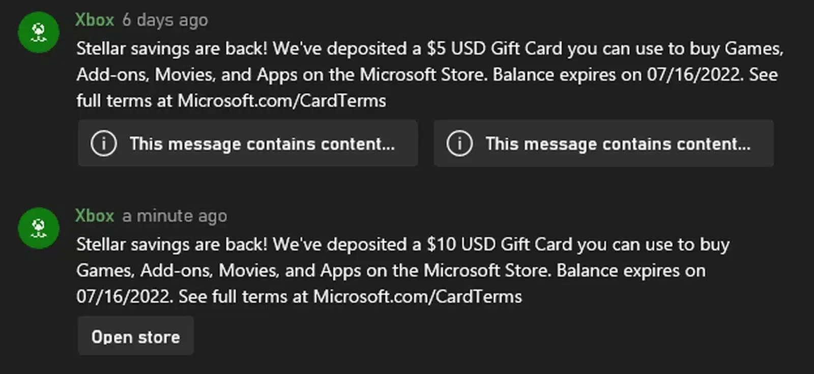 Xbox está regalando una nueva gift card de 10€ para gastar en la Microsoft Store 141 Xbox está regalando una nueva gift card