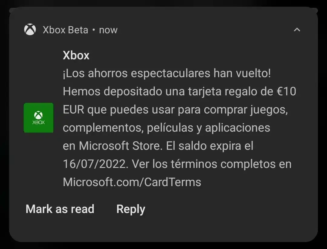 Xbox está regalando una nueva gift card de 10€ para gastar en la Microsoft Store 140 Xbox está regalando una nueva gift card