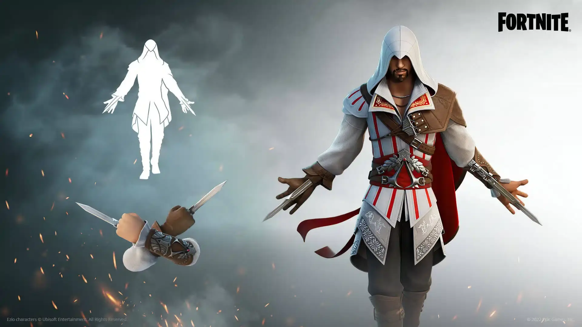 skins de Eivor y Ezio llegarán a Fortnite