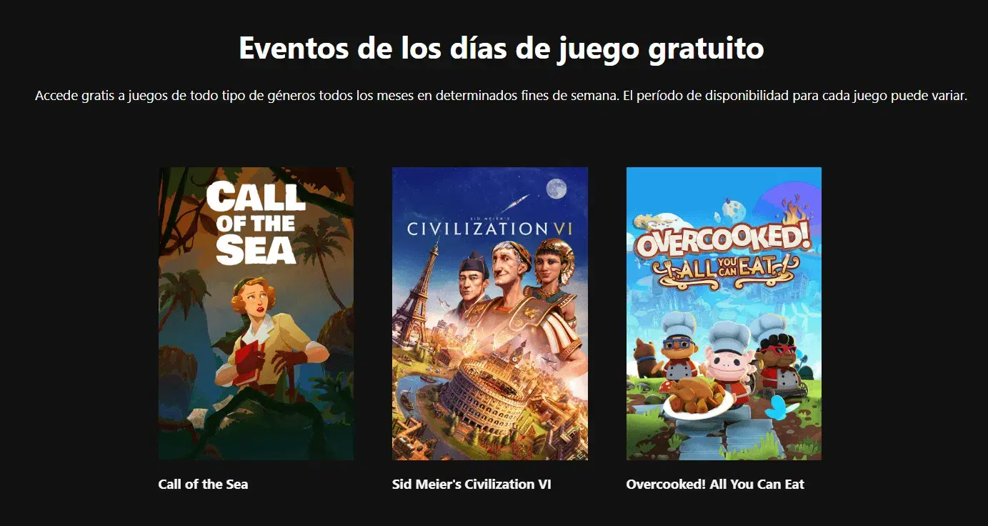 juegazos gratis para Xbox por los Free Play Days