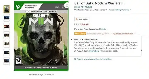 beta de Call of Duty Modern Warfare 2