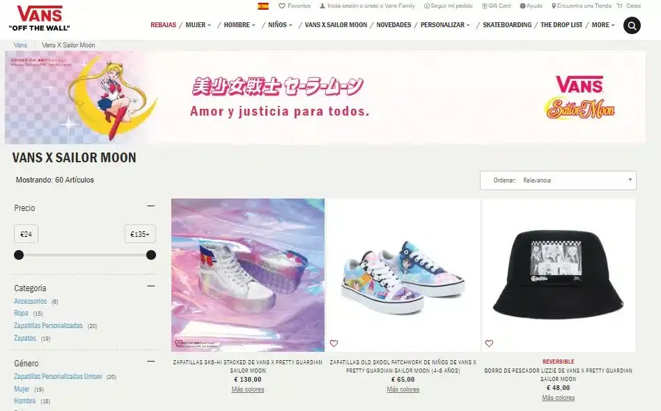 Vans hace una increíble colaboración con Sailor Moon 109