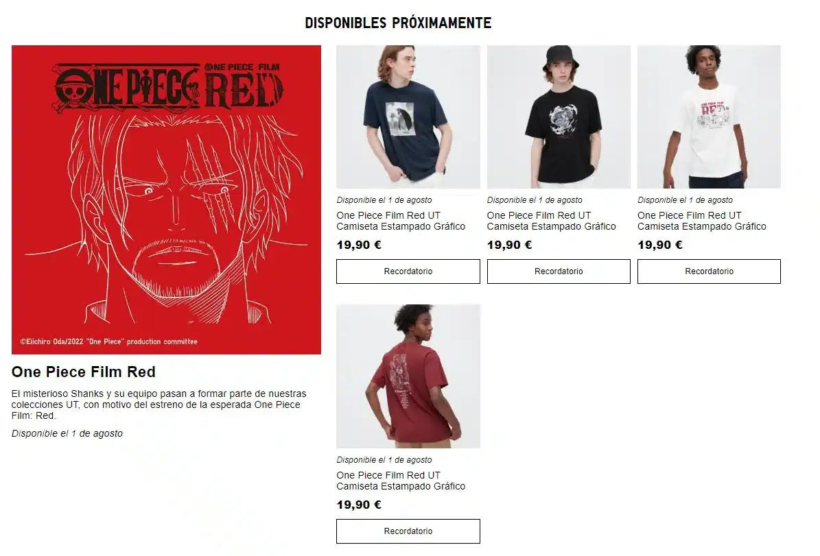 UNIQLO amplia su colección de camisetas gráficas de One Piece en España 109