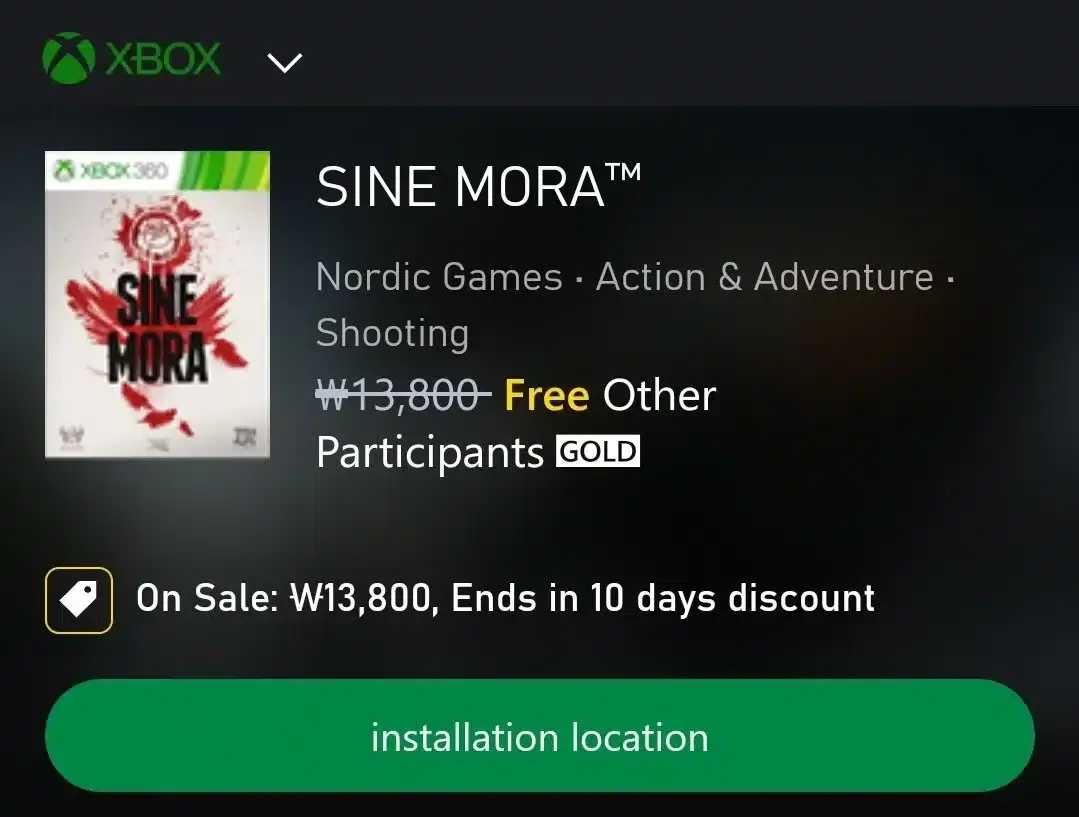 juego gratis para Xbox