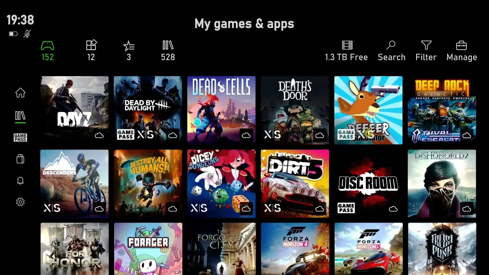 concepto de la interfaz de xbox 2