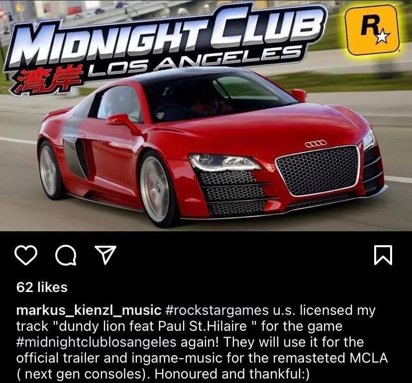 Midnight Club Los Angeles remaster