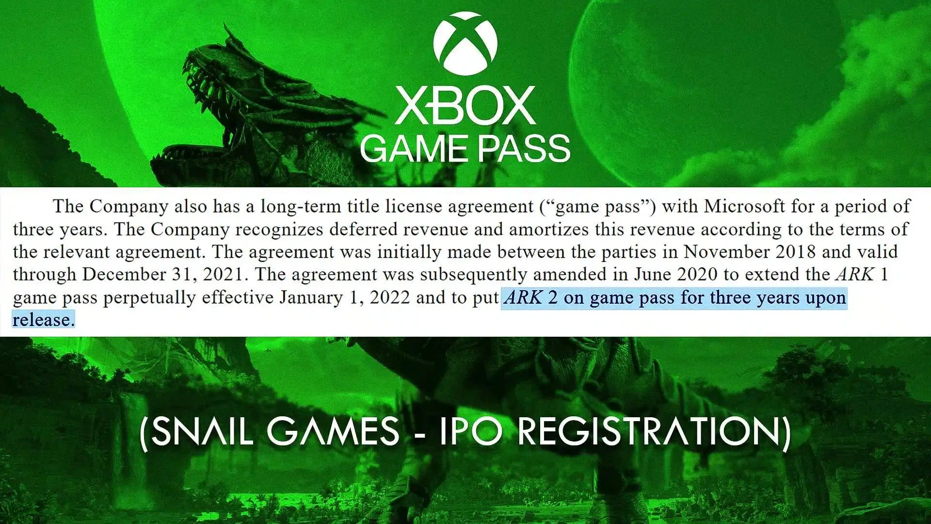 ARK 2 en Xbox Game Pass