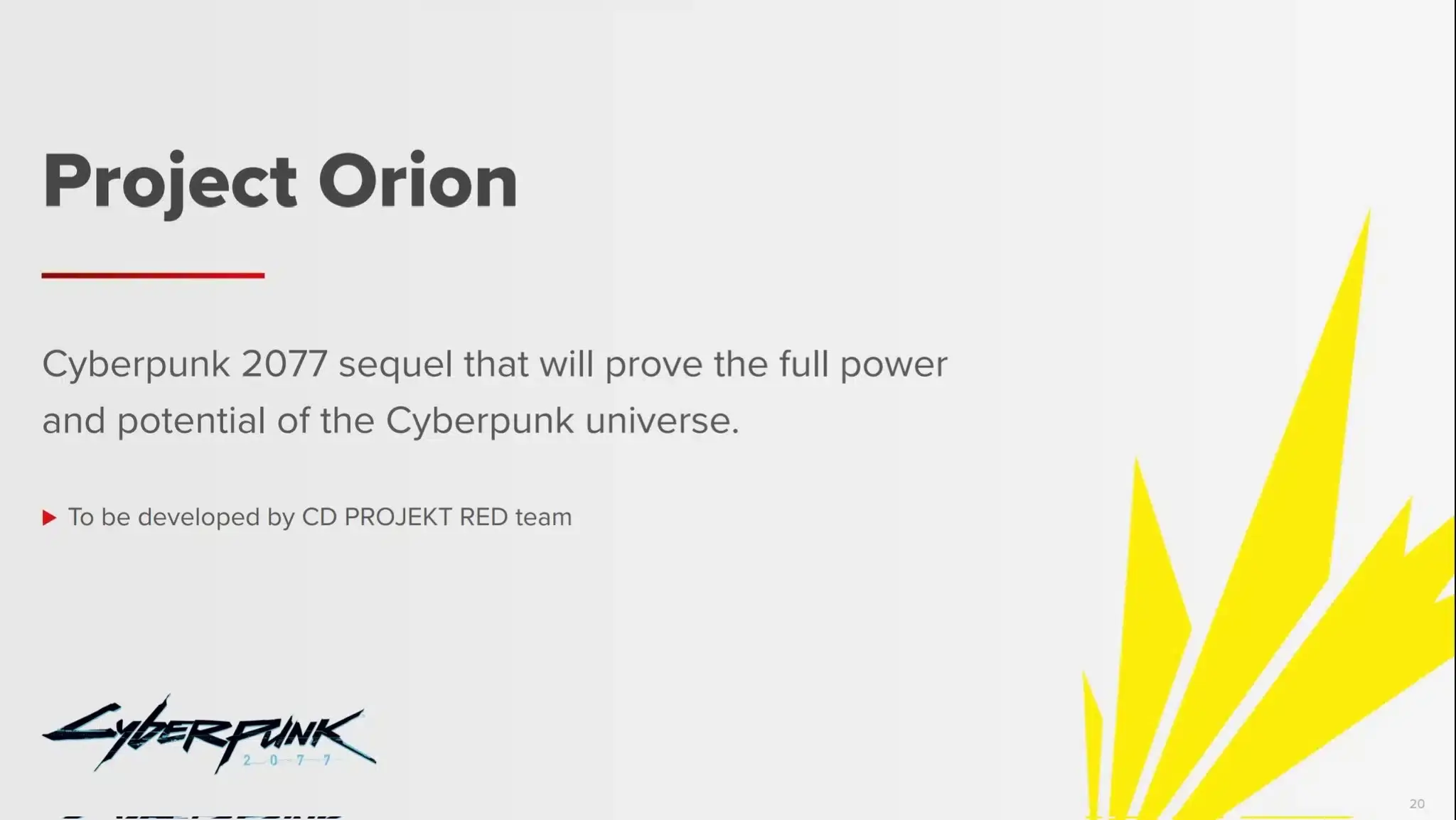 ¿De qué podría tratar Orion, la secuela de Cyberpunk 2077? 104