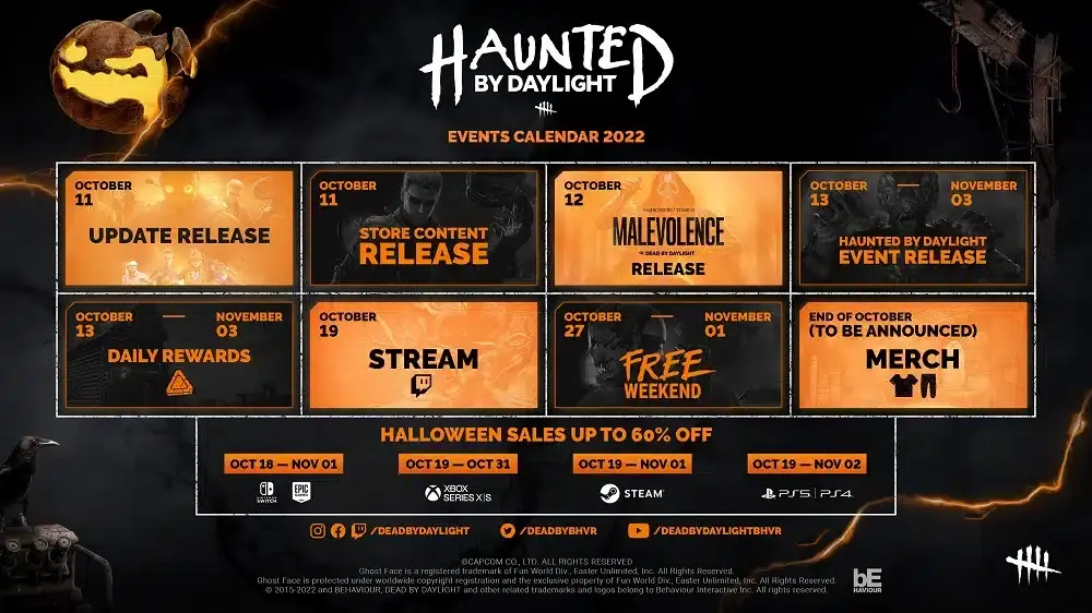 Dead by Daylight presenta su evento de Halloween, que empieza la próxima semana 109