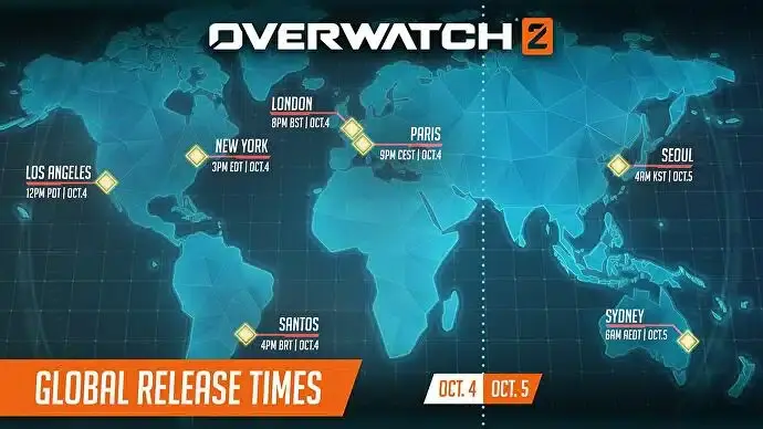hora estará disponible Overwatch 2
