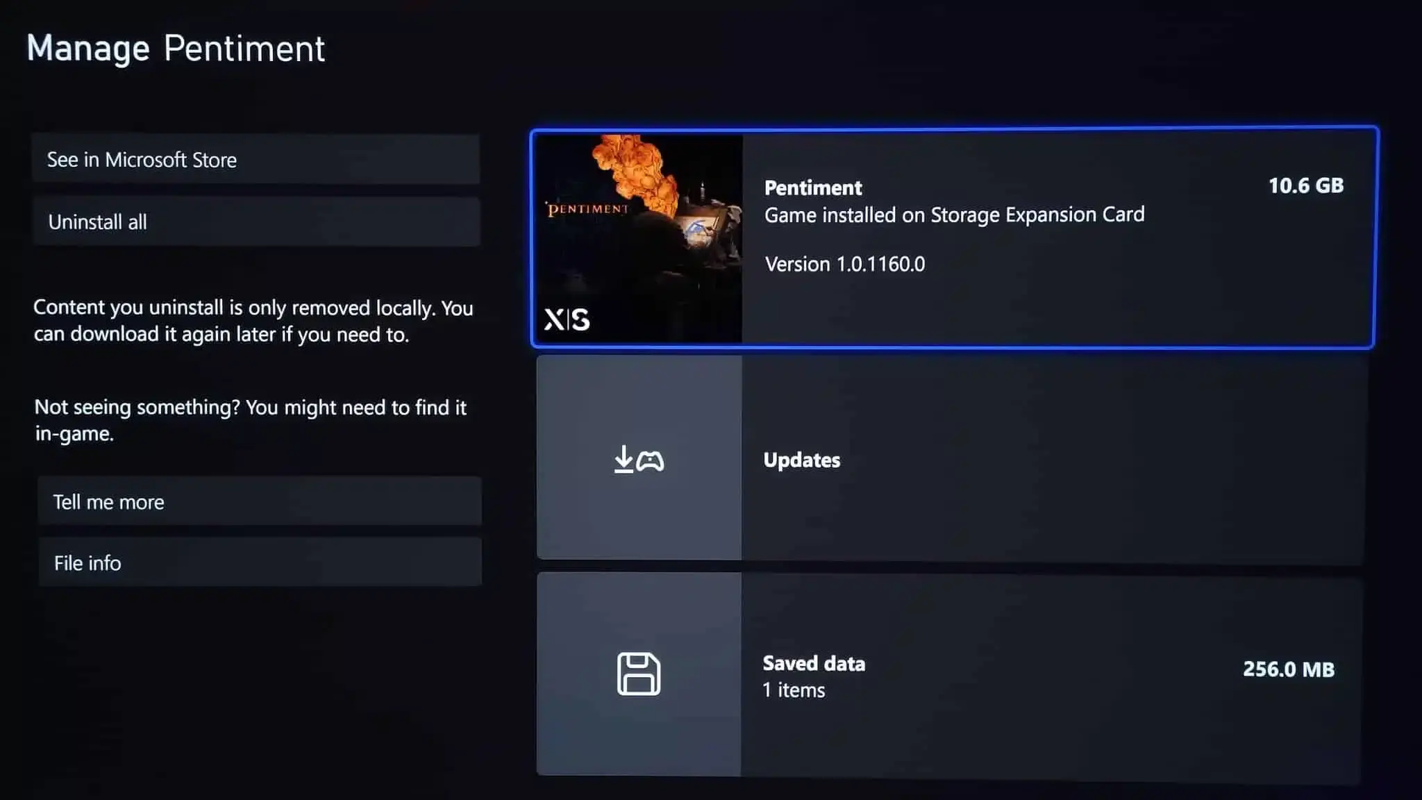tamaño de descarga de Pentiment