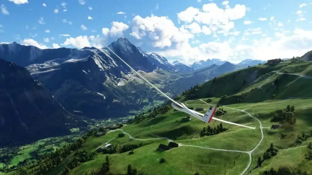 microsoft flight simulator Flugzeugbau-LS8