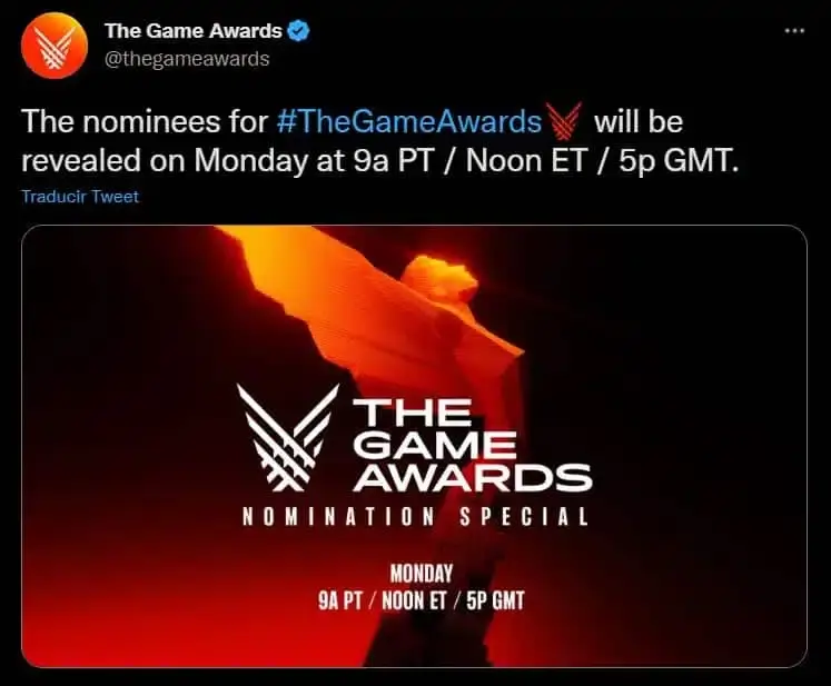 The Game Awards dará a conocer los nominados al GOTY 2022 la semana que viene 105