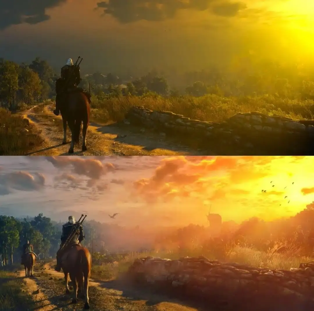 Comparan la versión next-gen de The Witcher 3 con la original y la diferencia es abismal 102