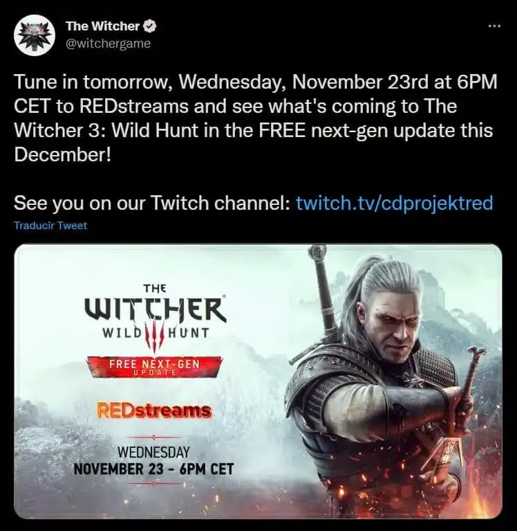 La versión next-gen de The Witcher 3 mostrará mañana su primer gameplay 107