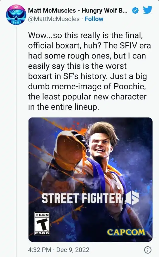 Capcom revela la portada de Street Fighter 6 y los fans no están contentos con el resultado 140 Capcom revela la portada de Street Fighter 6 y los fans no están contentos con el resultado 101