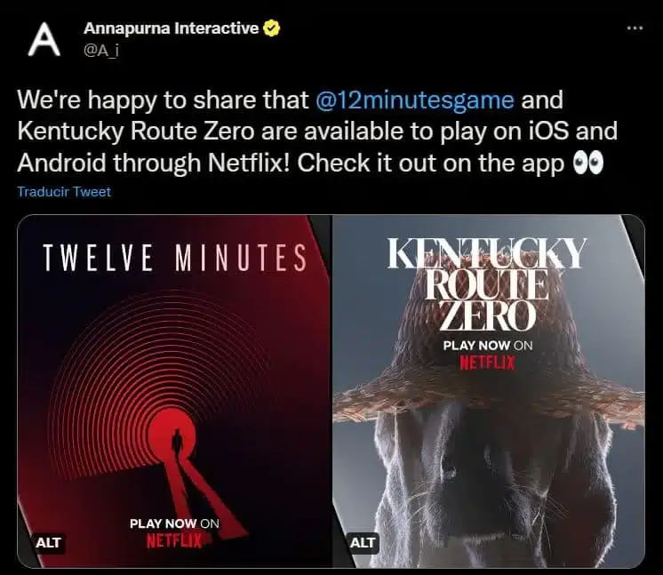 Netflix añade dos videojuegos nominados a The Game Awards a su catálogo 107