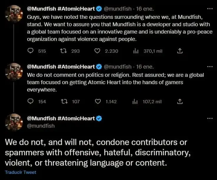Los creadores de Atomic Heart se pronuncian sobre las críticas por ser un estudio ruso 109