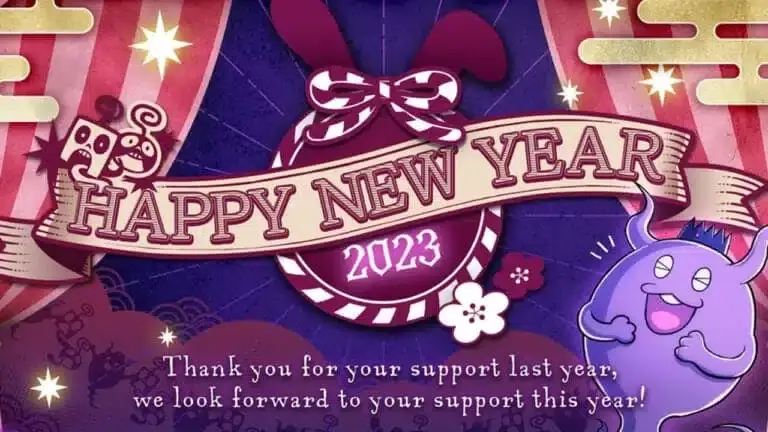 Felicitación del Año Nuevo 2023 de Spike Chunsoft
