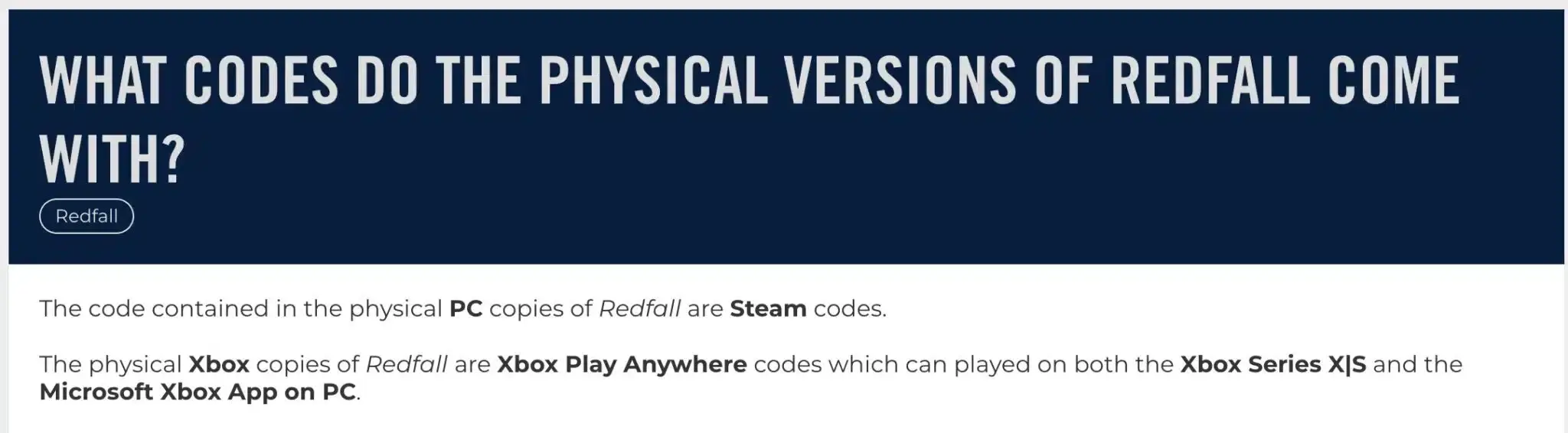 La versión física de Redfall en Xbox si contendrá disco finalmente (actualizada) 104