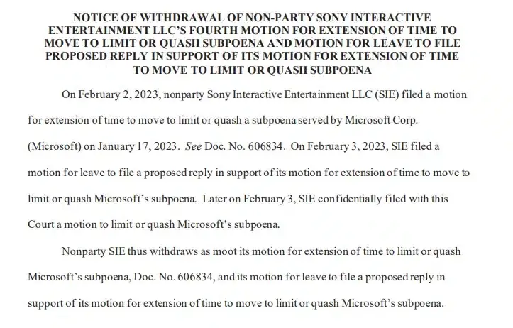 Sony quiere vetar a Microsoft ante la FTC y propone rechazar su derecho a alegar 111