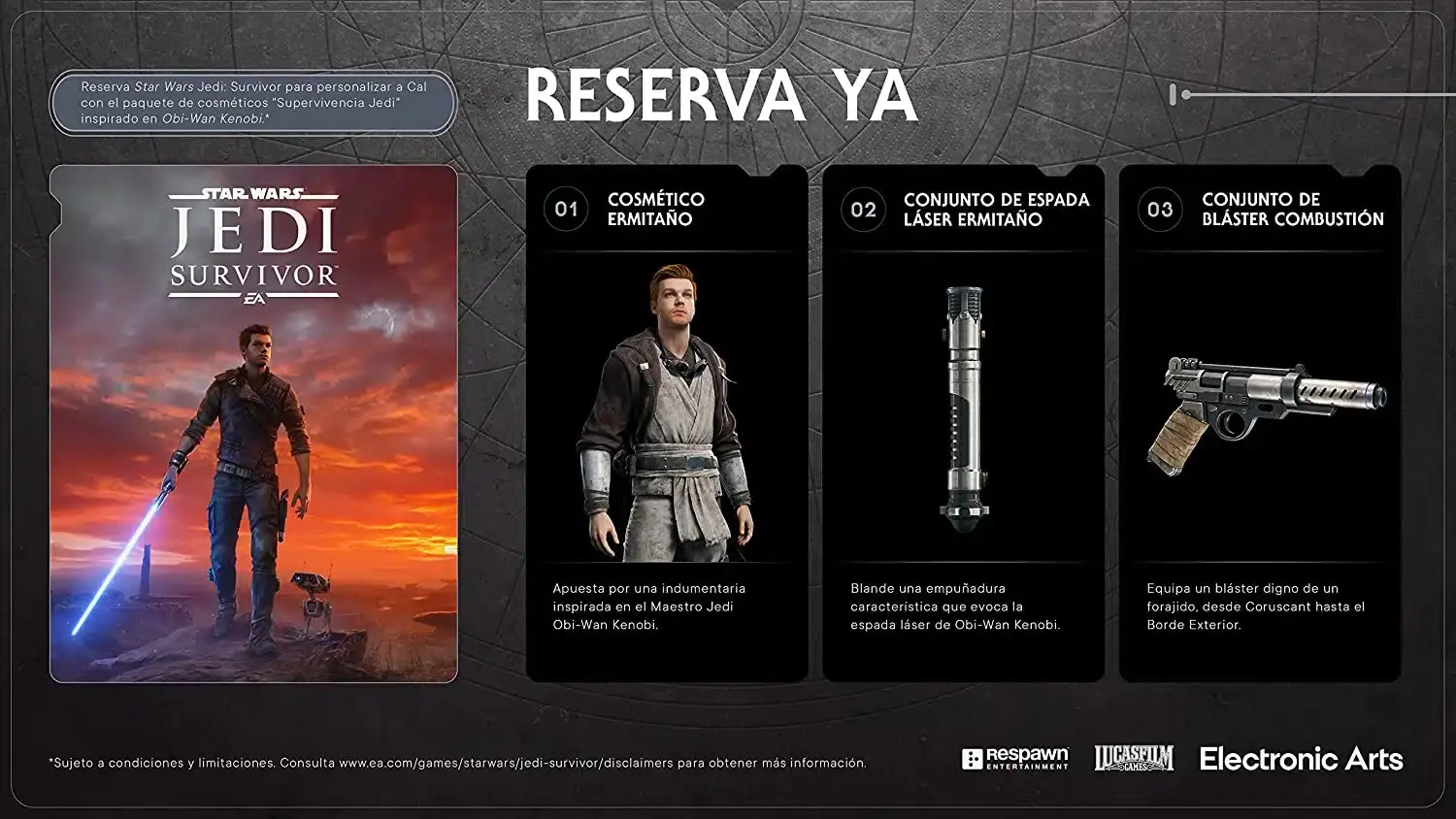 Star Wars Jedi Survivor tendrá cosméticos inspirados en Obi-Wan Kenobi, Luke Skywalker y Han Solo 101